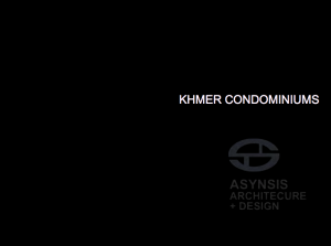Khmer Condominiums - Contextual but Contemporary